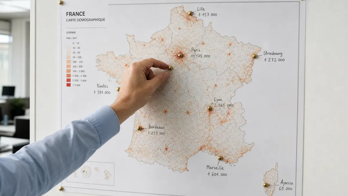 Classement 2026 des villes de France les plus peuplées